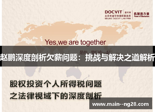 赵鹏深度剖析欠薪问题：挑战与解决之道解析